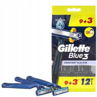 Maszynki do golenia jednorazowe męskie GILLETTE Blue3 maszynka 12 szt