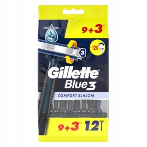 Maszynki do golenia jednorazowe męskie GILLETTE Blue3 maszynka 12 szt