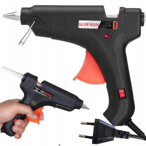 PISTOLET DO KLEJU NA GORĄCO DO KLEJENIA 100W MOCNA KLEJARKA 11mm 2 wkłady