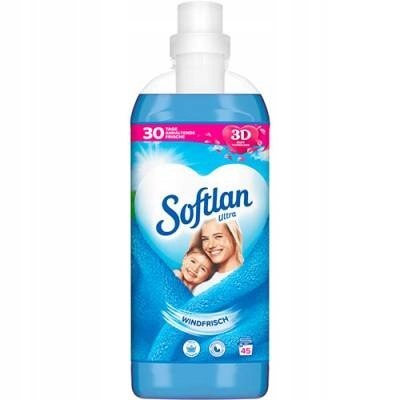 Płyn do płukania tkanin ubrań KONCENTRAT niebieski Softlan Windfrisch 1 l