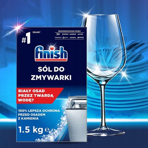 Sól do Zmywarki FINISH Gruboziarnista 3x1,5kg Zapas Ochrona Przed Kamieniem