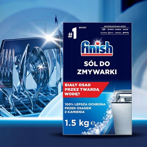 Sól do Zmywarki FINISH Gruboziarnista 3x1,5kg Zapas Ochrona Przed Kamieniem