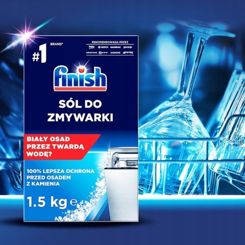 Sól do Zmywarki FINISH Gruboziarnista 3x1,5kg Zapas Ochrona Przed Kamieniem