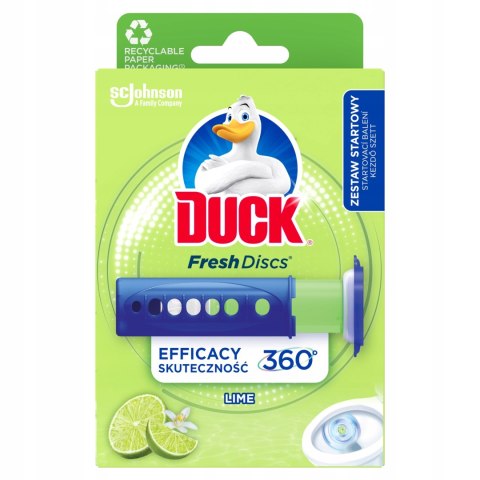 Środek do toalet Duck krążek antybakteryjny limonkowy 0,036 l