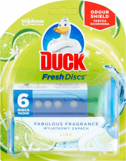 Środek do toalet Duck krążek antybakteryjny limonkowy 0,036 l
