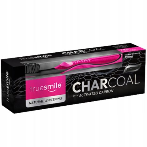 TRUESMILE Pasta do zębów 100ml Charcoal + Szczoteczka