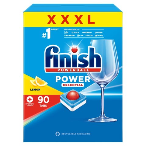 Tabletki do zmywarki Finish Power Essential 90 szt. cytrynowe All in One