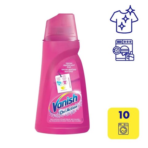 VANISH OXI ACTION PINK 1L Odplamiacz do tkanin w płynie