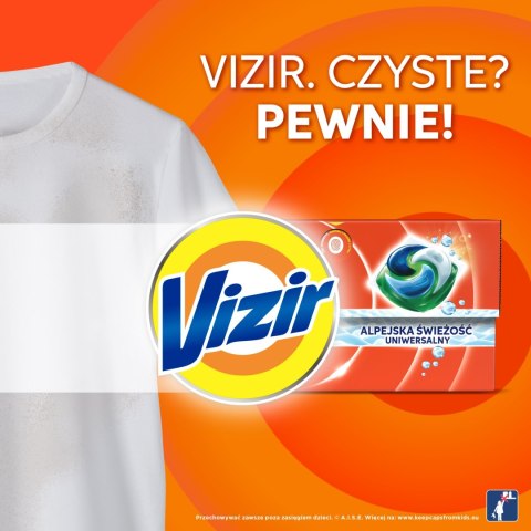VIZIR kapsułki do prania ALL IN 1 PODS ALPEJSKA ŚWIEŻOŚĆ 22 PRANIA