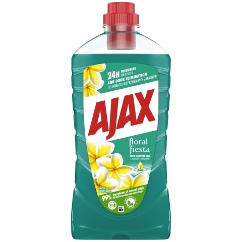 AJAX PŁYN uniwersalny do mycia podłóg podłogi Lagoon Flowers kwiatowy 1L