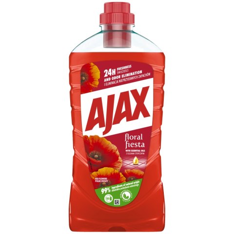 AJAX PŁYN uniwersalny do mycia podłóg podłogi Polne kwiaty Floral Fiesta 1L