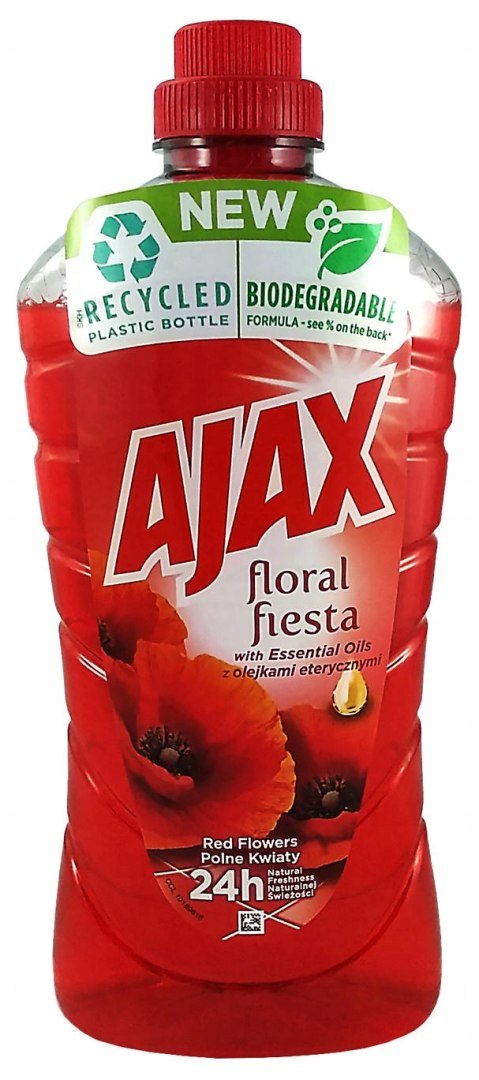 AJAX PŁYN uniwersalny do mycia podłóg podłogi Polne kwiaty Floral Fiesta 1L
