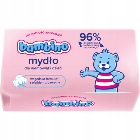 BAMBINO Mydło dla niemowląt i dzieci, kostka 90g w kostce hipoalergiczne