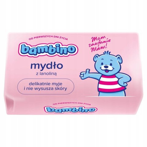 BAMBINO Mydło dla niemowląt i dzieci, kostka 90g w kostce hipoalergiczne