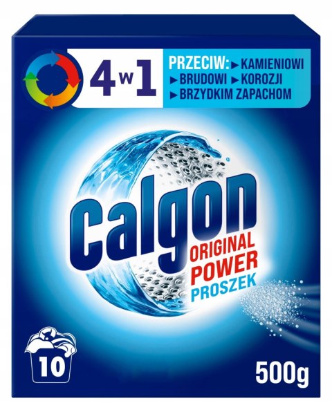 Calgon 4w1 proszku do pralek przeciw osadzaniu się kamienia 500 g
