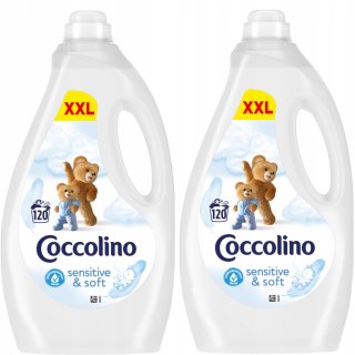 Coccolino Sensitive & Soft Płyn do Płukania 2x3L 240 Prań Duo