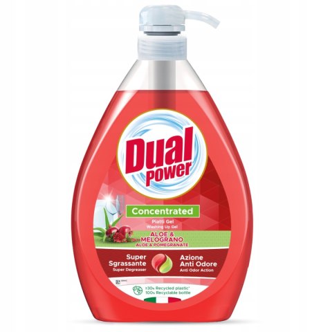 Dual Power Płyn do mycia naczyń skoncentrowany Aloe&Melograno 1000 ml