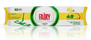 FAIRY Wkłady chusteczki nawilżane do mopa ścierki 50szt Lemon cytryna
