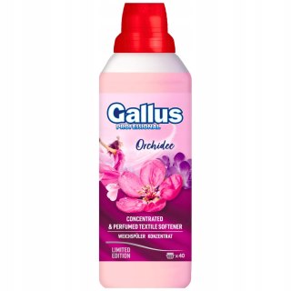 GALLUS Professional Płyn do Płukania Zmiękczania Tkanin 1L Orchidee Różowy