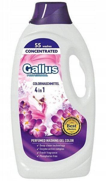 GALLUS Professional Żel 55 Prań 1,98L 4in1 Color