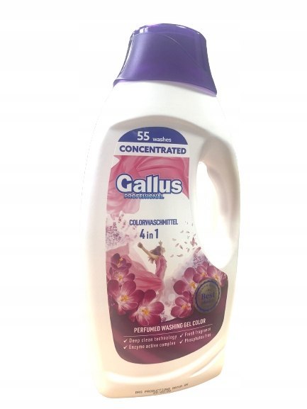 GALLUS Professional Żel 55 Prań 1,98L 4in1 Color