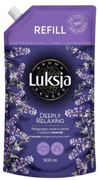 LUKSJA Mydło w płynie 900ml Zapas Aroma Relaxing