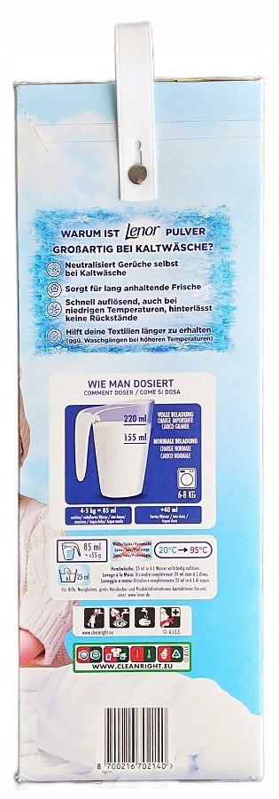 Lenor Sensitiv Proszek do Prania 4,95kg