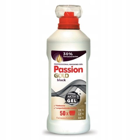 PASSION GOLD Żel do prania 50 prań 2L Black