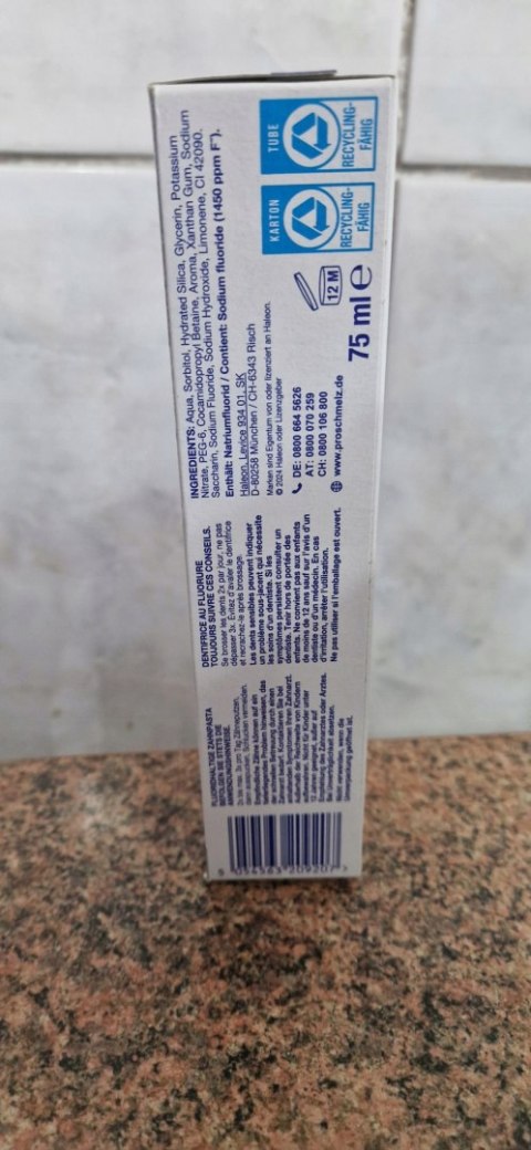 SENSODYNE Pasta do zębów 75ml ProSchmelz Sanft Weiss