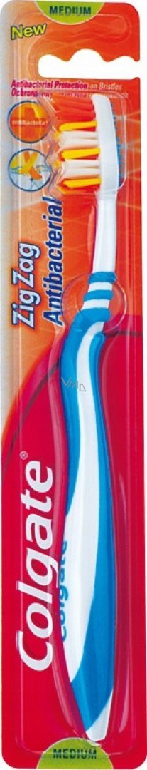 Szczoteczka do zębów Colgate Zig Zag Antibacterial Medium średnia 1 szt.