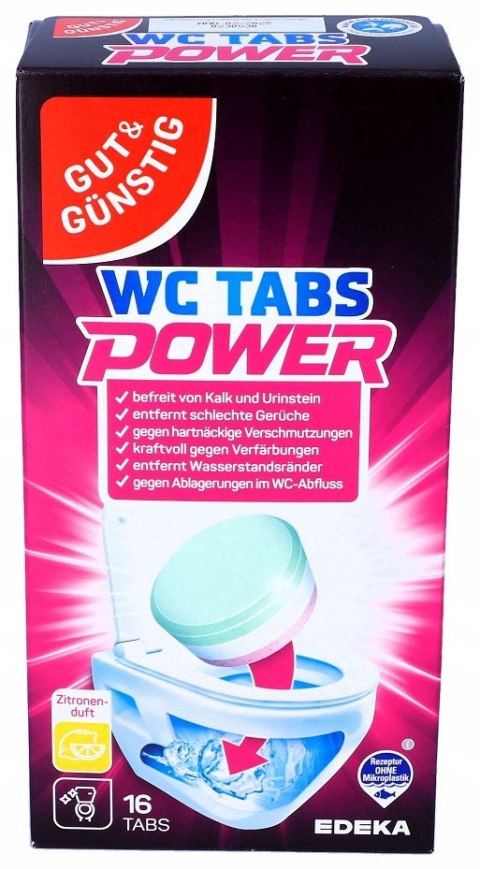 Tabletki do czyszczenia WC Gut & Günstig 16 sztuk