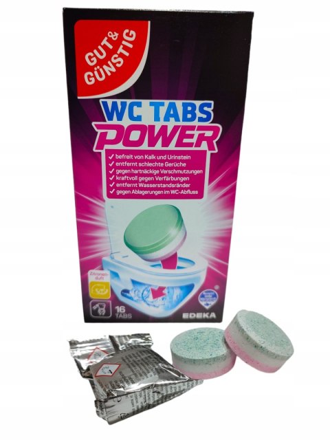 Tabletki do czyszczenia WC Gut & Günstig 16 sztuk