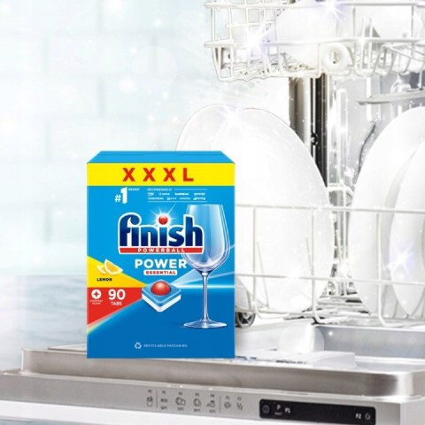 Tabletki do zmywarki Finish Power Essential 90 szt. cytrynowe All in One