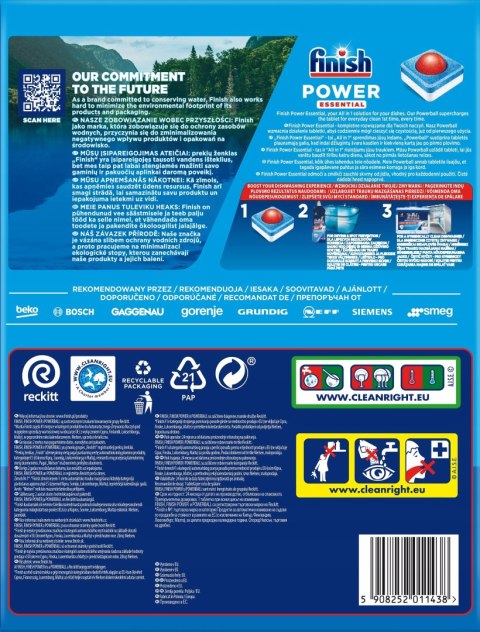 Tabletki do zmywarki Finish Power Essential 90 szt. cytrynowe All in One