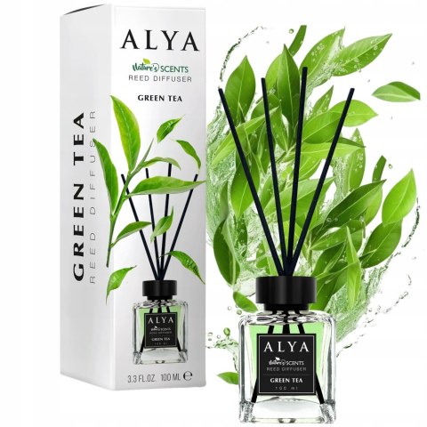 ALYA Patyczki zapachowe 100ml Green Tea zapach do domu odświeżacz