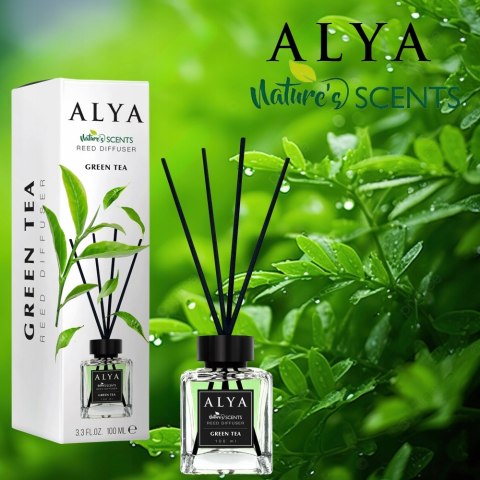 ALYA Patyczki zapachowe 100ml Green Tea zapach do domu odświeżacz