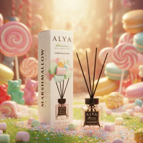 ALYA Patyczki zapachowe 100ml Marshmallow zapach do domu odświeżacz ozdoba