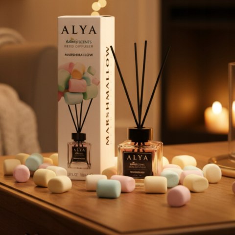 ALYA Patyczki zapachowe 100ml Marshmallow zapach do domu odświeżacz ozdoba