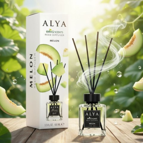 ALYA Patyczki zapachowe 100ml Melon zapach do domu odświeżacz