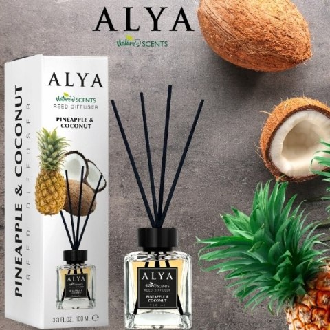 ALYA Patyczki zapachowe 100ml Pineapple & Coconut zapach do domu