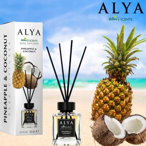 ALYA Patyczki zapachowe 100ml Pineapple & Coconut zapach do domu
