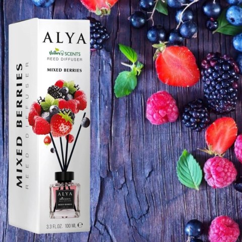ALYA Patyczki zapachowe 100ml zapach do domu odświeżacz Mixed Berries