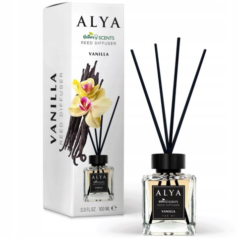 ALYA Patyczki zapachowe do domu odświeżacz pachnące 100ml Vanilla