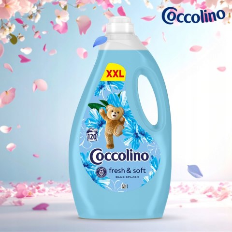 Coccolino Fresh&Soft płyn do płukania Blue Splash Niebieski 3L 120 prań