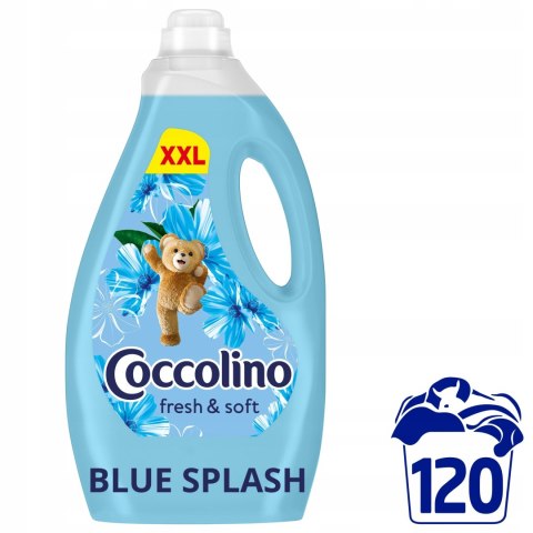 Coccolino Fresh&Soft płyn do płukania Blue Splash Niebieski 3L 120 prań