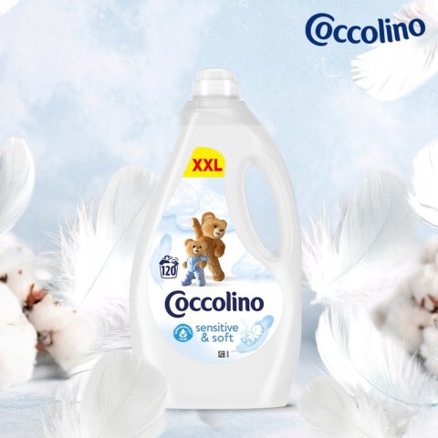 Coccolino Płyn do płukania Sensitive & Soft 3l 120 prań