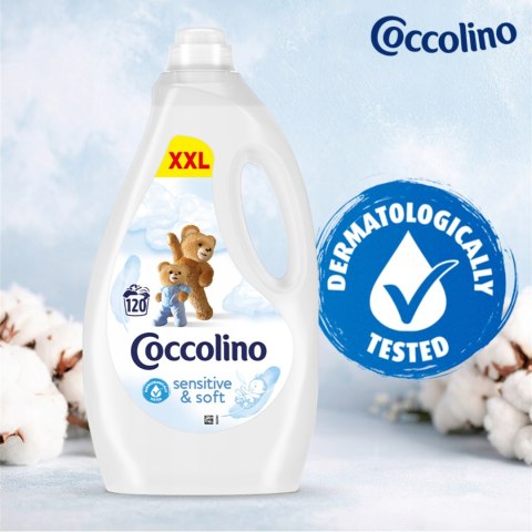 Coccolino Płyn do płukania Sensitive & Soft 3l 120 prań