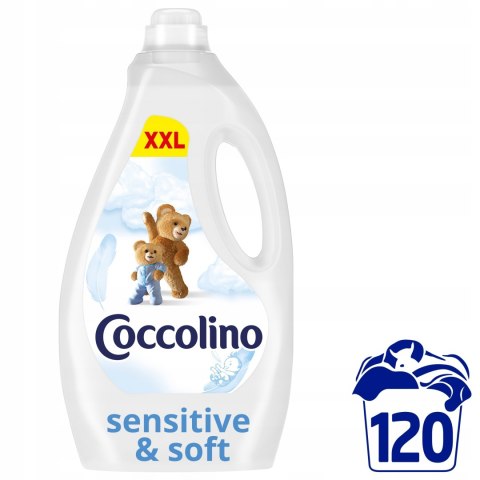 Coccolino Płyn do płukania Sensitive & Soft 3l 120 prań