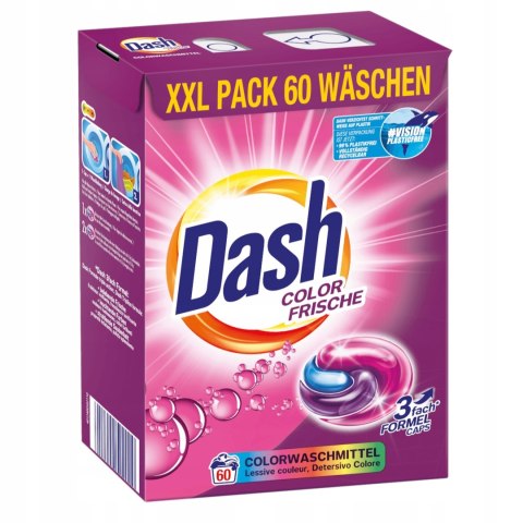 DASH Kapsułki tabletki do prania 60szt Color 3w1