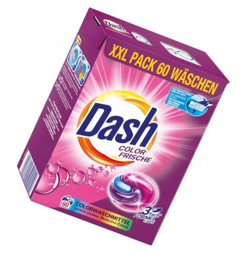 DASH Kapsułki tabletki do prania 60szt Color 3w1